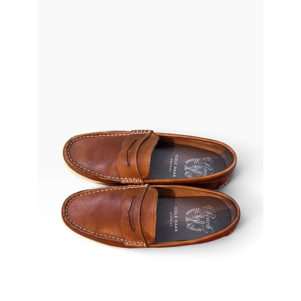 Cole Haan Men's Pinch Weekender Penny Loafers Marine Classic Sz 8 Beige Slip On - Picture 2 of 13
